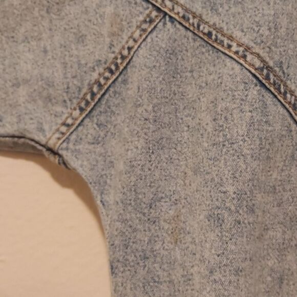 Monique fashions Vintage Blue Jean Embellished Button Up Shirt - Picture 5 of 8